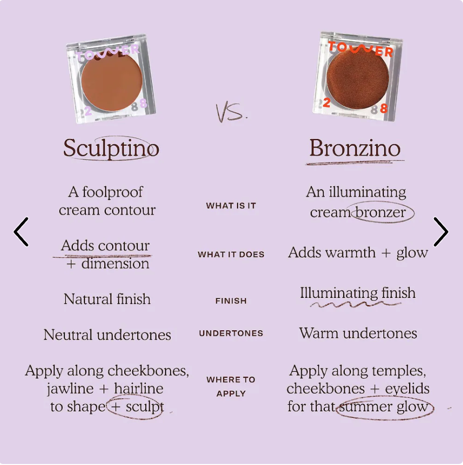 Tower 28 Beauty - Sculptino™ Soft Matte Cream Contour + Bronzer