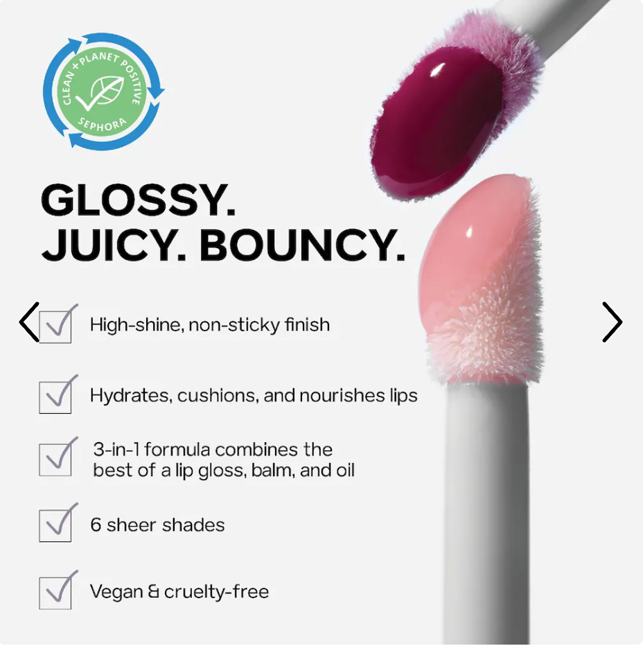 Saie - Glossybounce™ High-Shine Hydrating Lip Gloss Oil