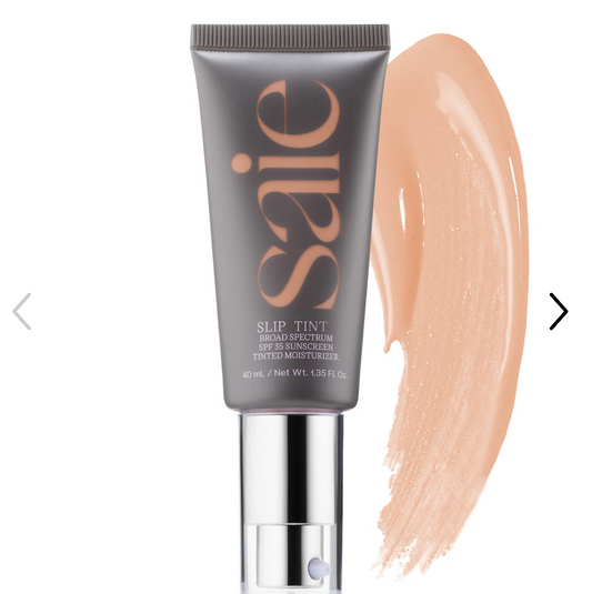 Saie - Slip Tint – Lightweight Tinted Moisturizer with Mineral Zinc SPF 35 and Hyaluronic Acid