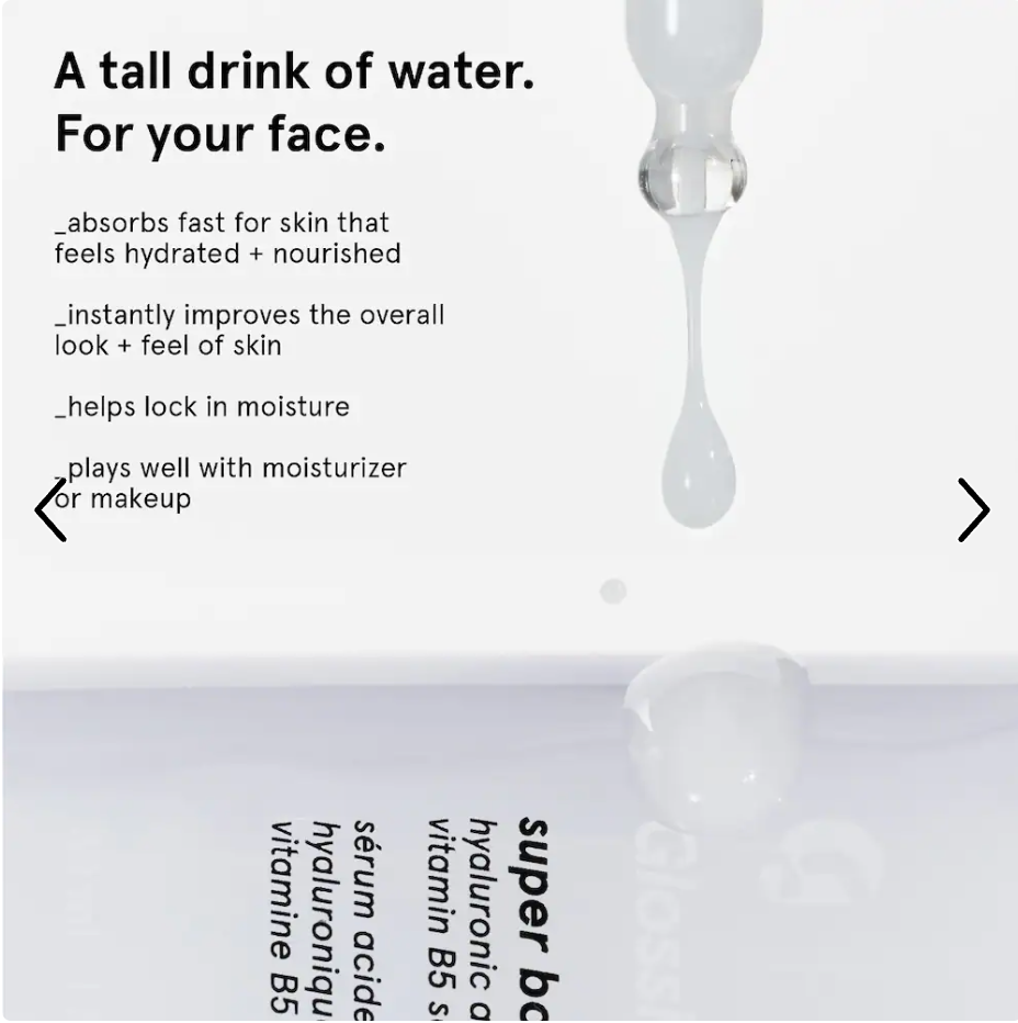 Glossier - Super Bounce Hyaluronic Acid + Vitamin B5 Hydrating Face Serum