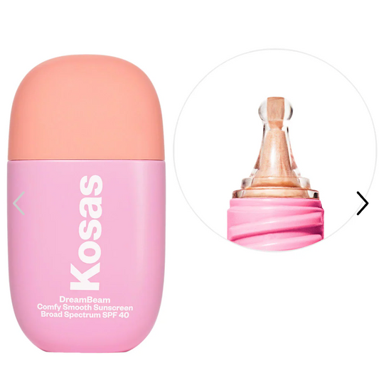 Kosas - DreamBeam Silicone-Free Mineral Sunscreen SPF 40 with Ceramides and Peptides