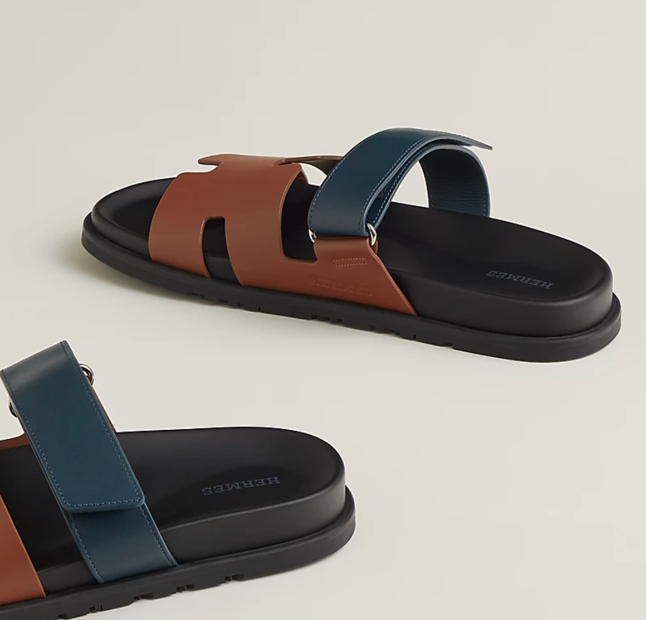 Chypre sandal - Gold / Bleu Céleste