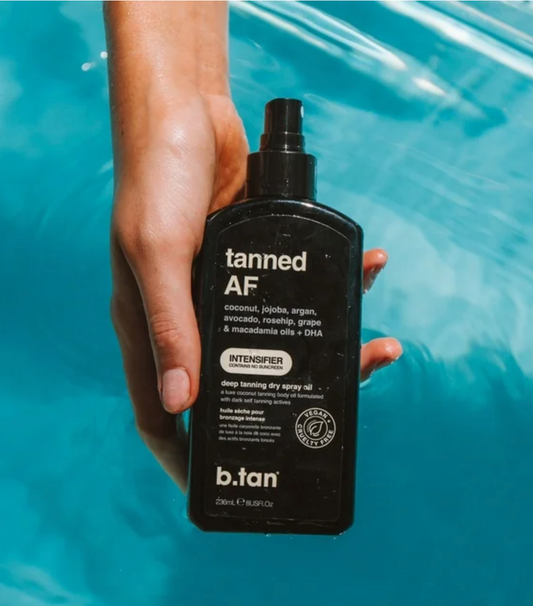 b.tan tanned AF - intensifier tanning oil, 8 fl 0z