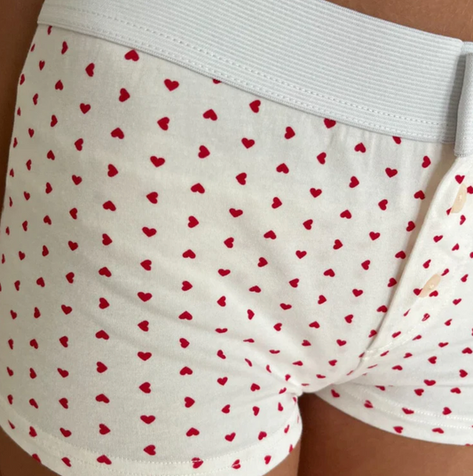 BOY SHORT HEART UNDERWEAR