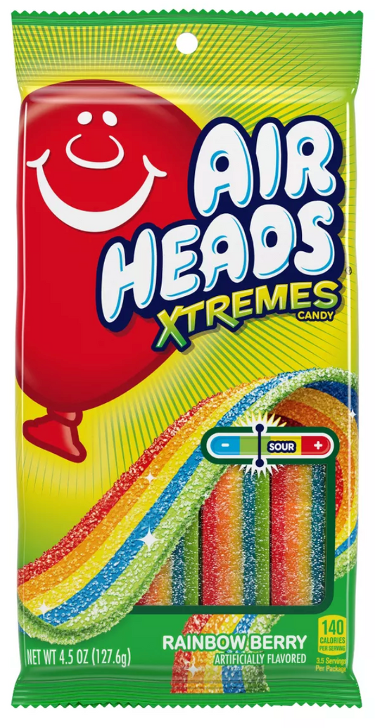 Airheads Extremes Rainbow Berry Sour Candy - 4.5oz