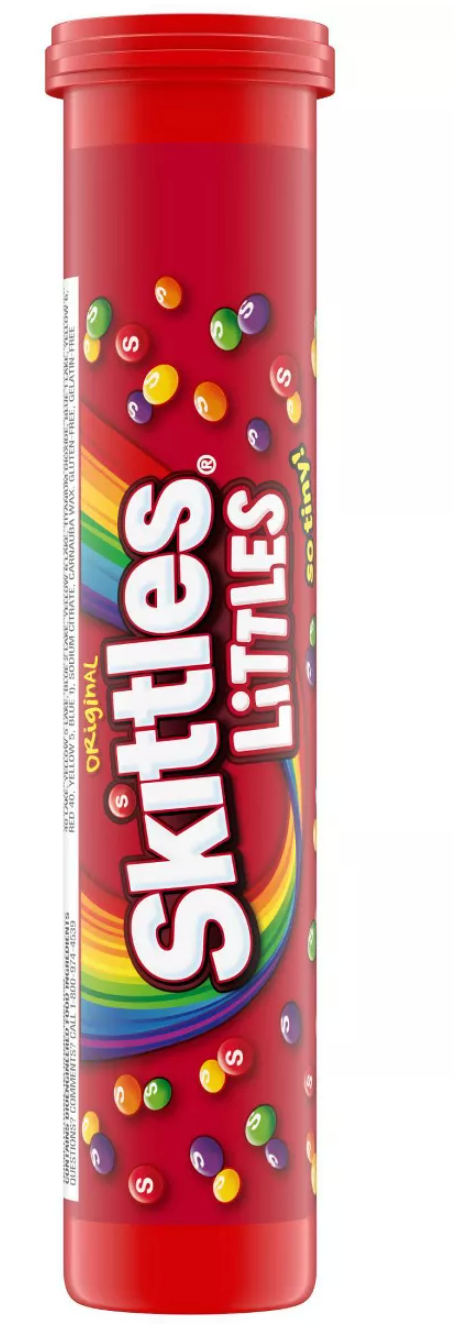 Skittle Littles Share Size Mega Tube Candy - 1.9oz