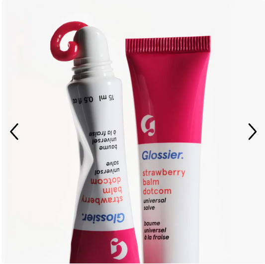 Glossier - Strawberry Balm Dotcom Lip Balm and Skin Salve