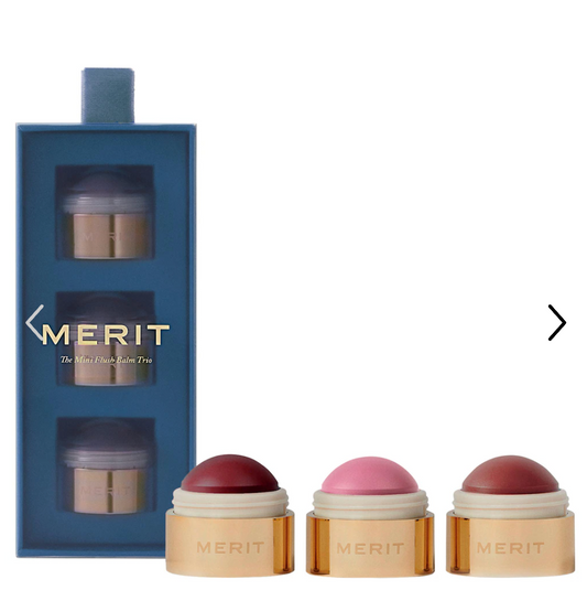MERIT Mini Flush Balm Cream Blush Trio Set