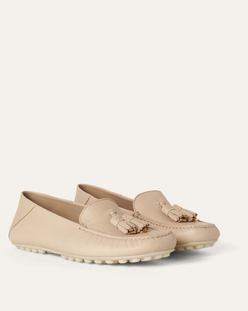 Dot Sole Walk Loafers -  Natural Light Camel