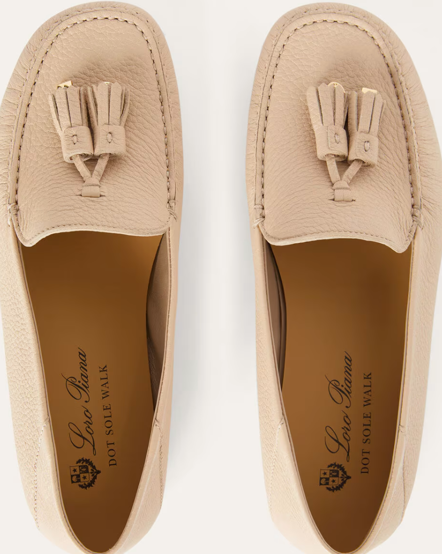 Dot Sole Walk Loafers -  Natural Light Camel