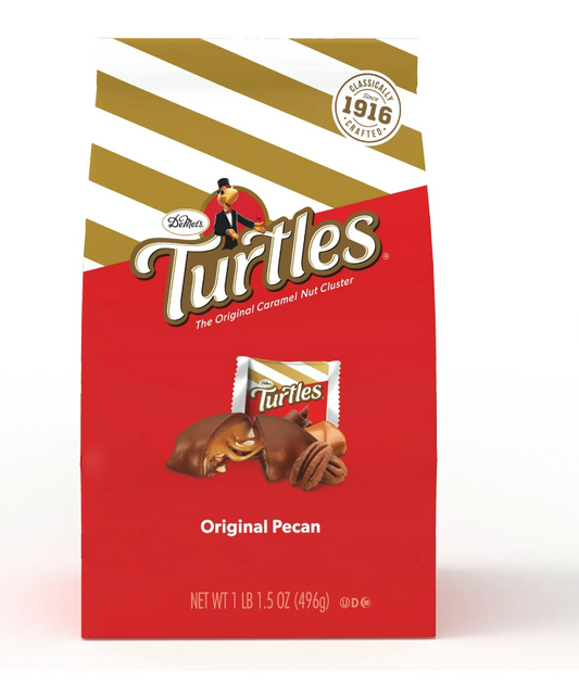 DeMet's Turtles, Original Milk Chocolate Pecan Bag, 17.5oz
