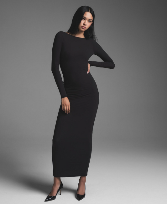 LOW BACK LONG DRESS