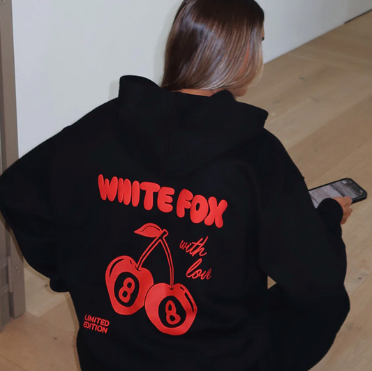 With Love In The Moment Oversized Hoodie Black