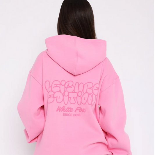 Leisure Edition Oversized Hoodie Pink