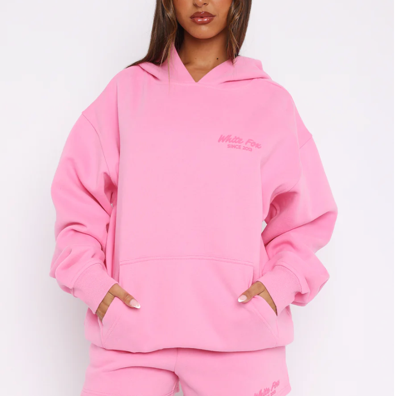 Leisure Edition Oversized Hoodie Pink