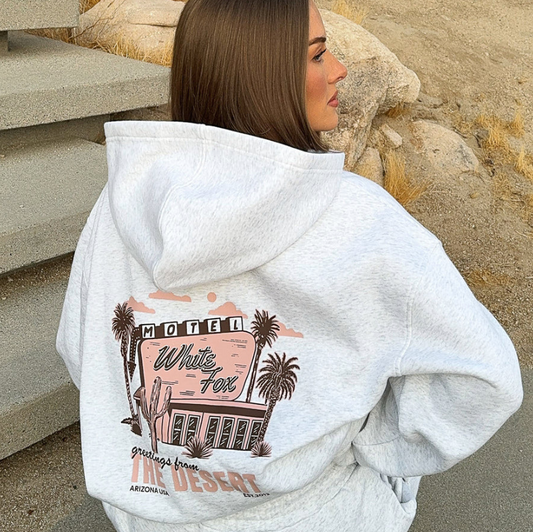 Scenic Route Oversized Hoodie Grey Marle