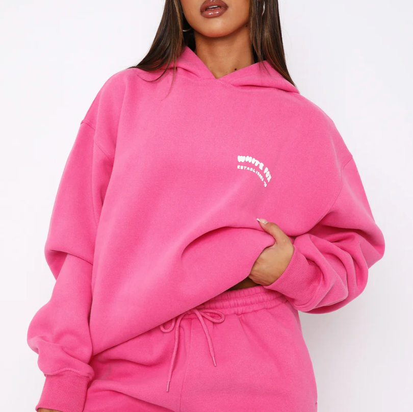 The Main Season Oversized Hoodie Hot Pink