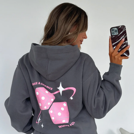 Always A Risk Oversized Hoodie Volcanic
