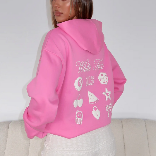 Lucky Charms Oversized Hoodie Pink