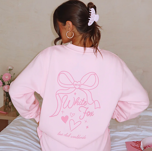 Love You Forever Oversized Sweater Pink