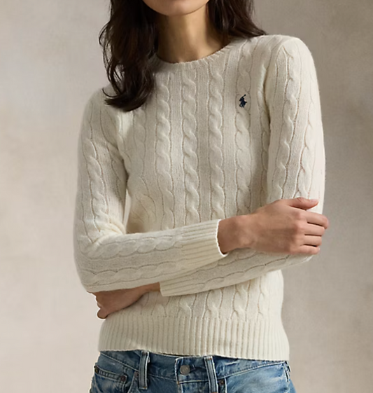 Cable-Knit Wool-Cashmere Sweater
