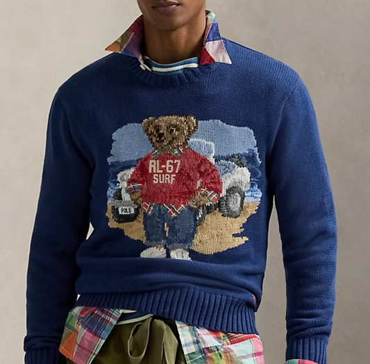 Polo Bear Cotton Sweater Men