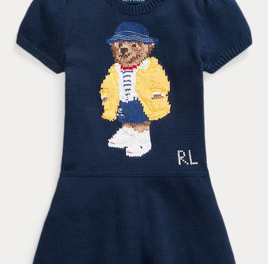 Polo Bear Sweater Dress - Baby