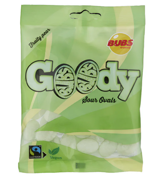BUBS Fruity Pear Sour Ovals Mini