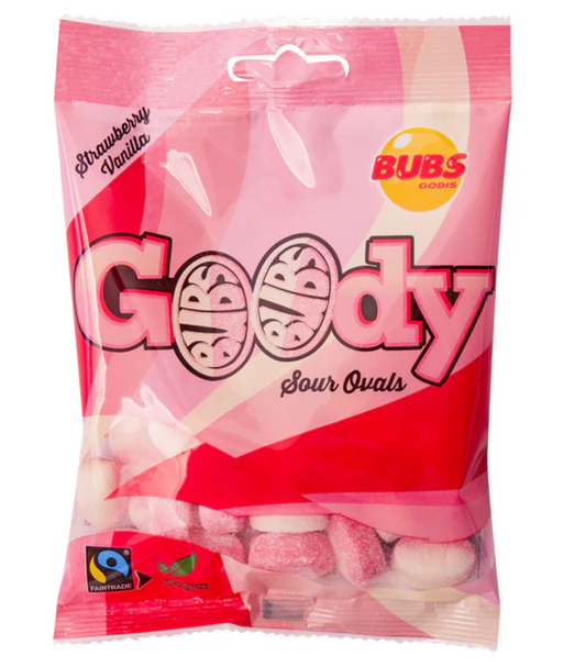 BUBS Strawberry Vanilla Sour Ovals Mini