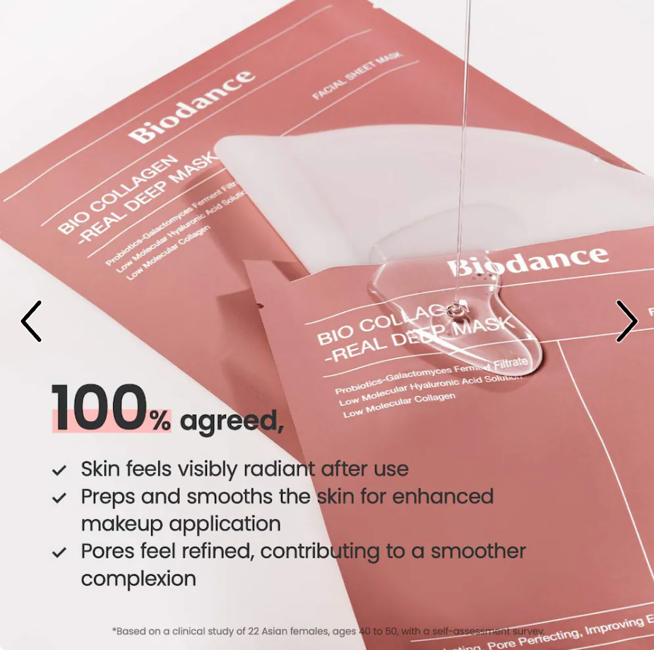 Biodance Collagen Real Deep Mask 4 pack